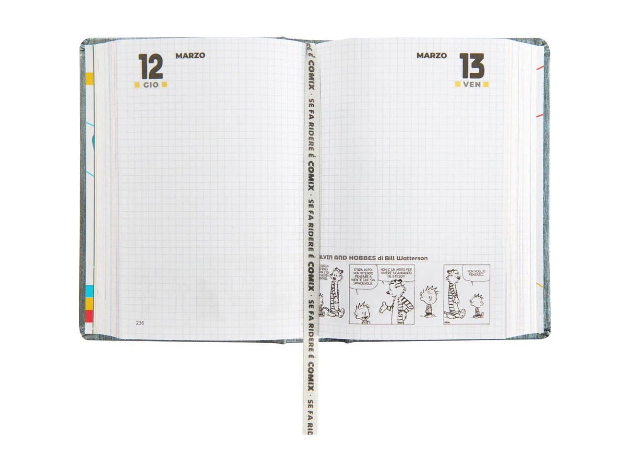Agenda comix mini 2025/26 16 mesi gear black