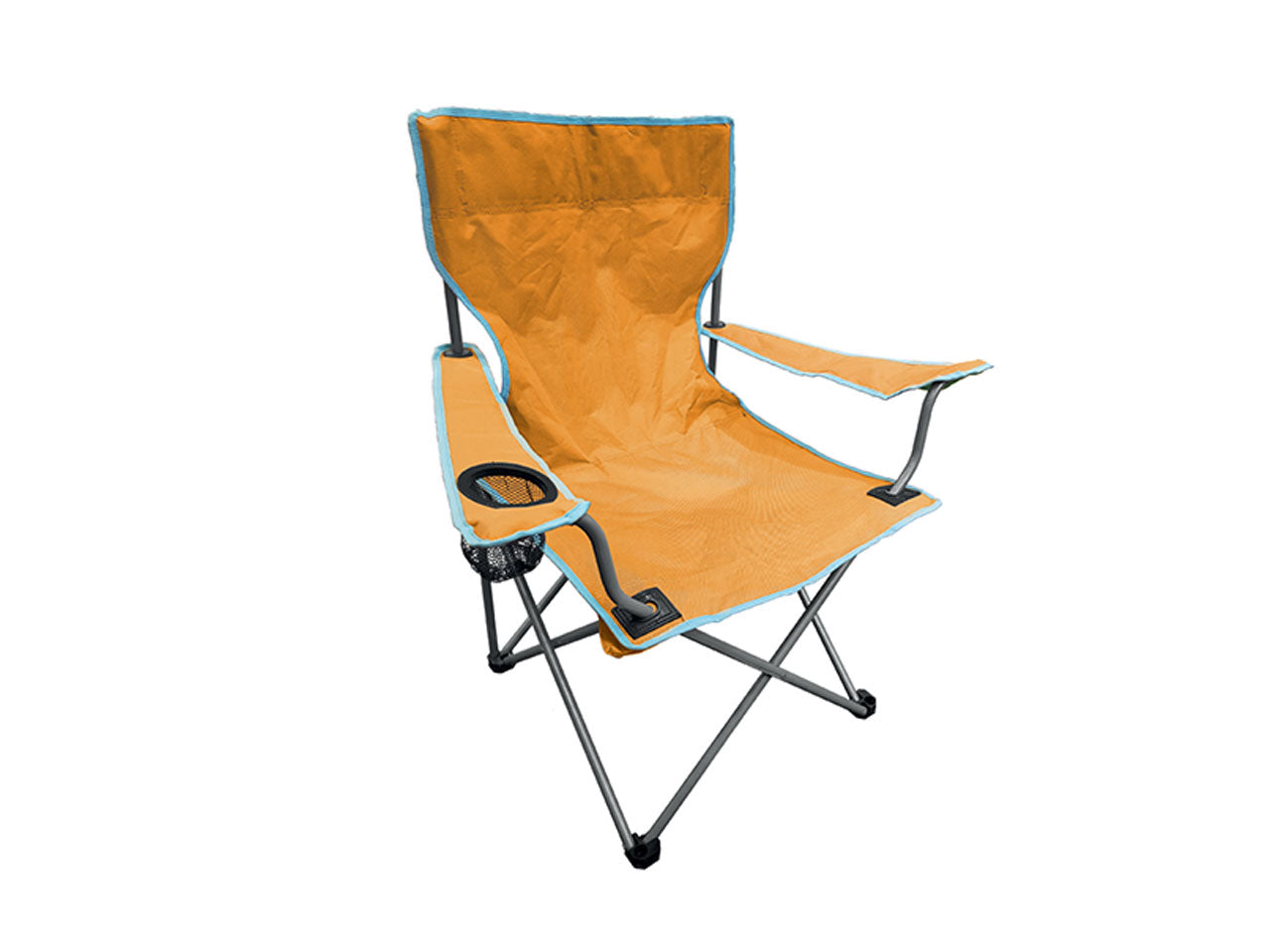 Sedia camping ombrello Poly di colore arancio