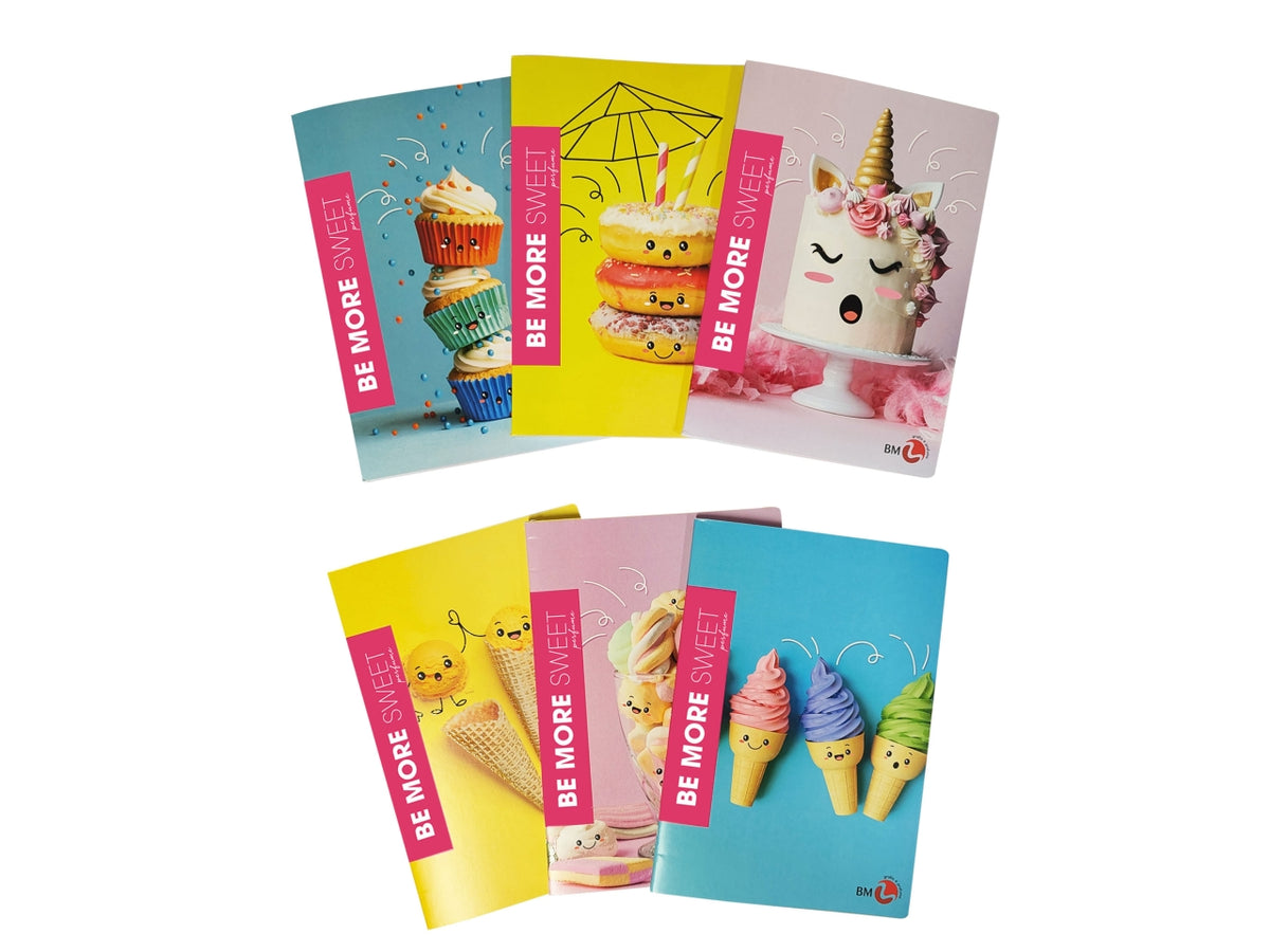Quaderno maxi sweet 100gr confezione da 10 pezzi rigatura 10mm