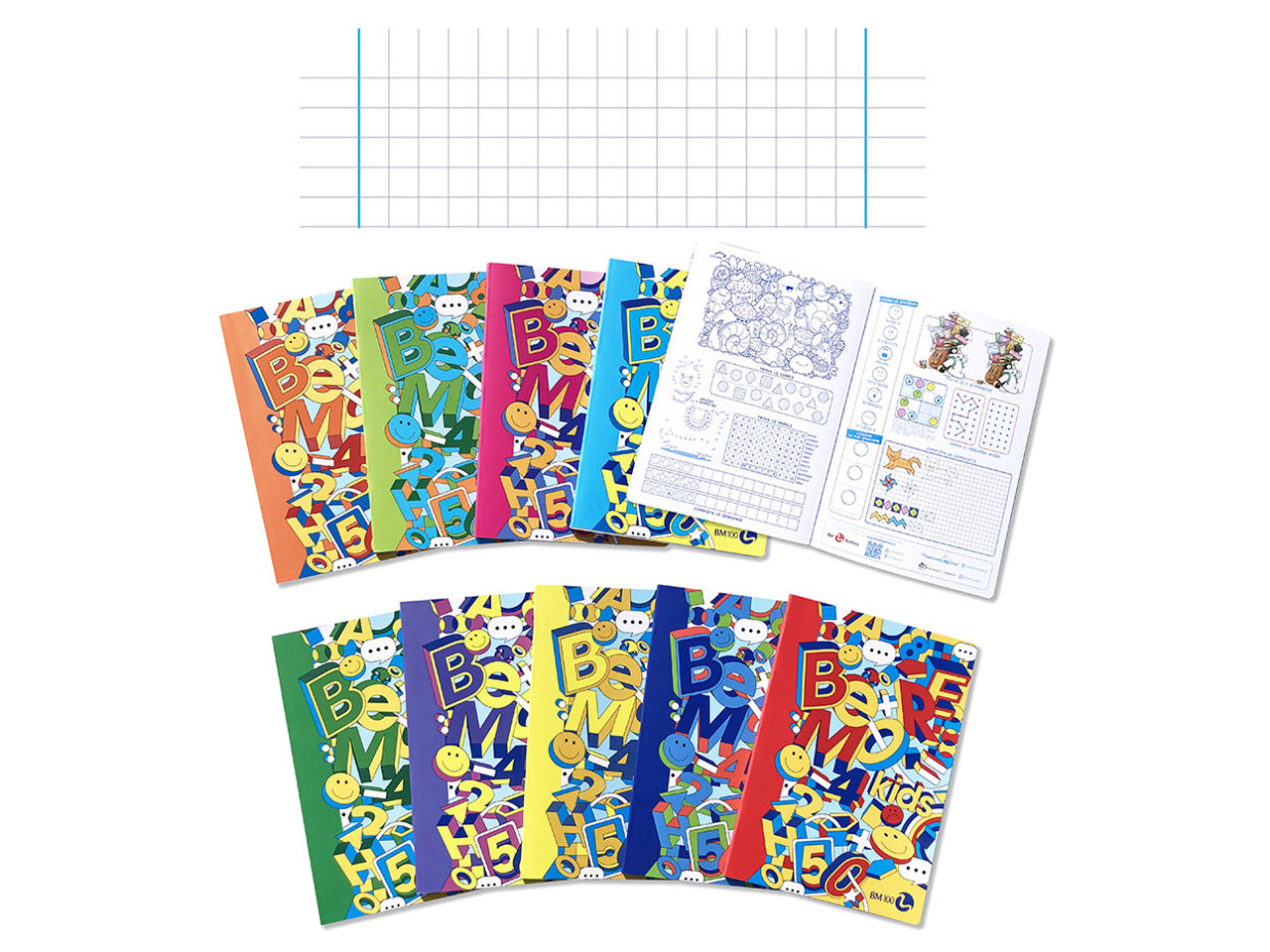 Quaderno maxi kids 100gr confezione da 10 pezzi rigatura 10F