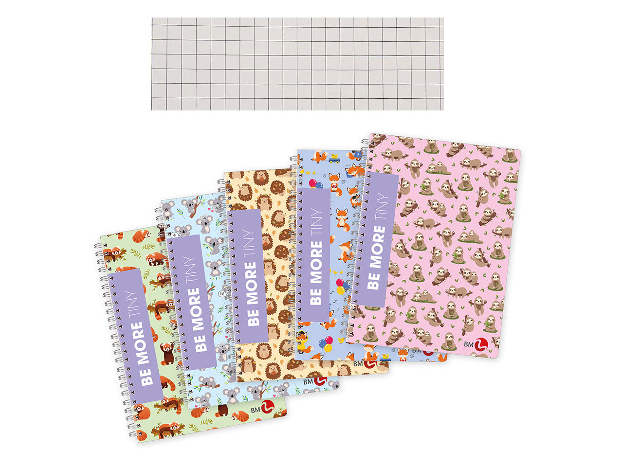 Quaderno spiralato tiny A5 15x21cm 60 fogli rigatura 5mm