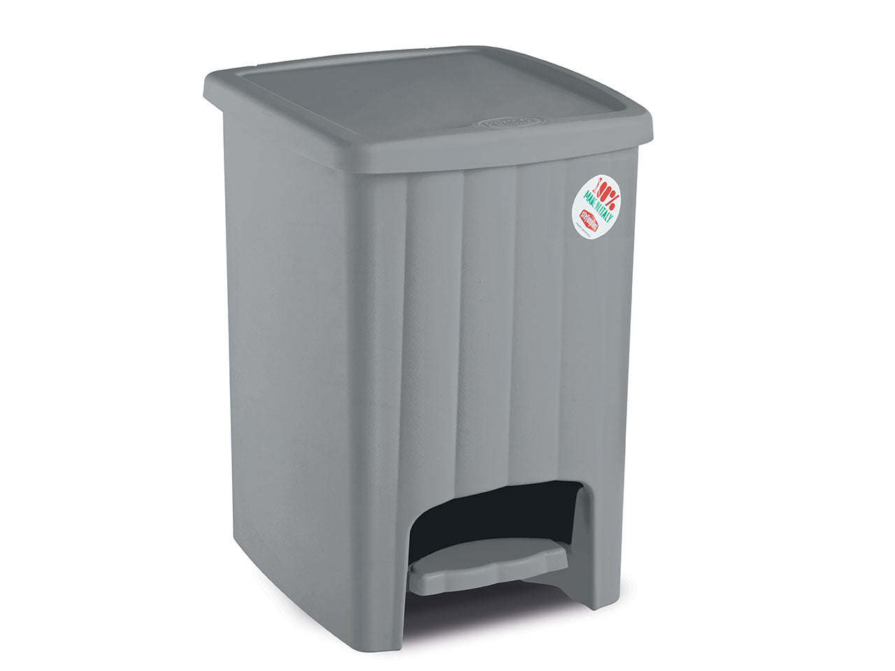 Margherita pattumiera pedale 20l 30x26xh.38,5cm stone grey