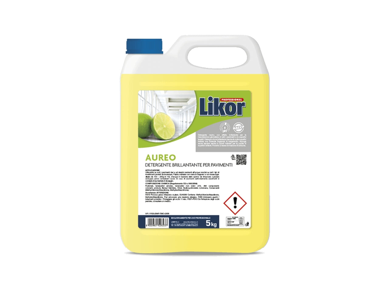 Likor aureo detergente brillantante per pavimento al bergamotto 5kg $