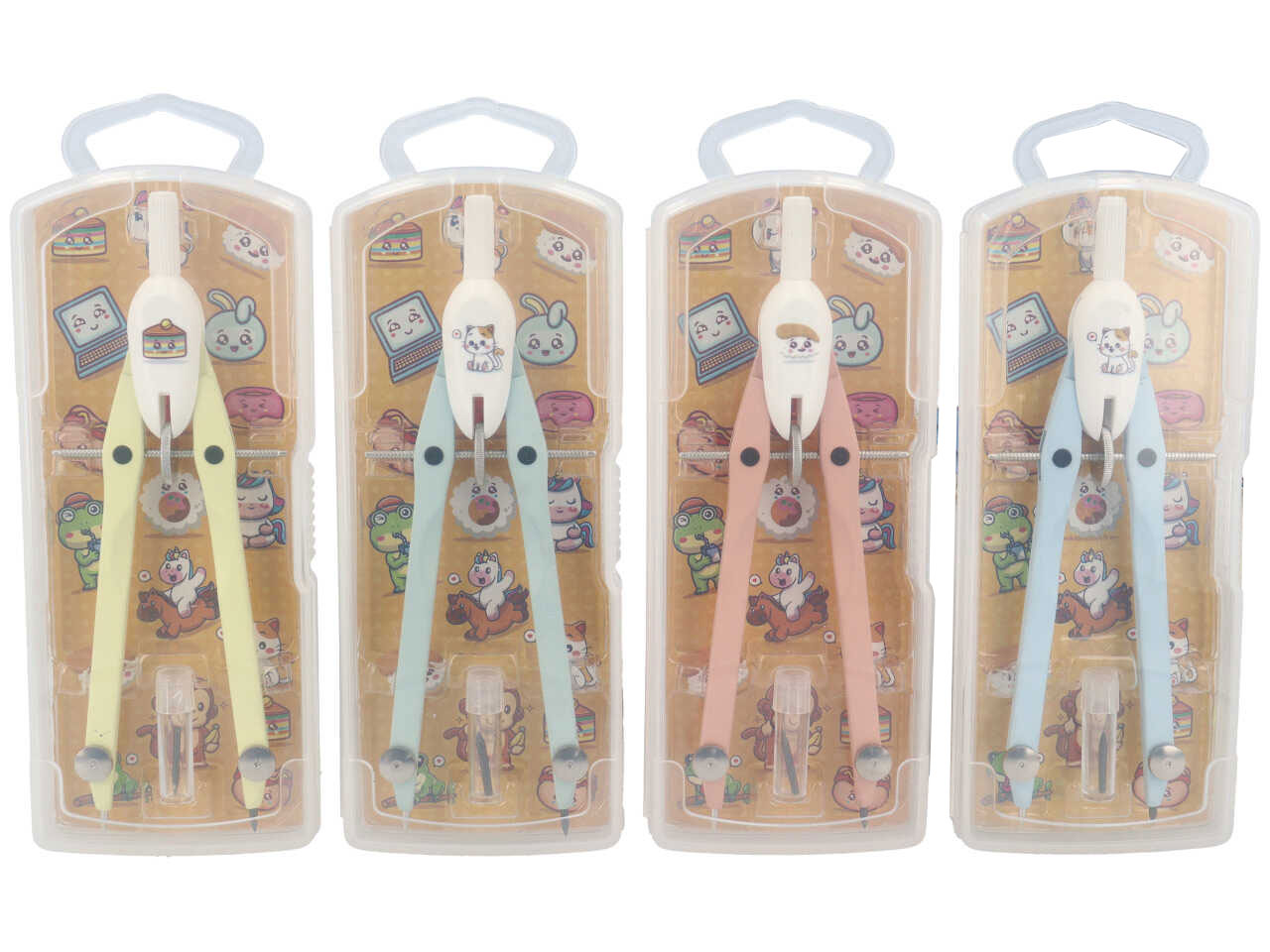 Compasso balaustrone space 2 pezzi con adesivi per personalizzazione