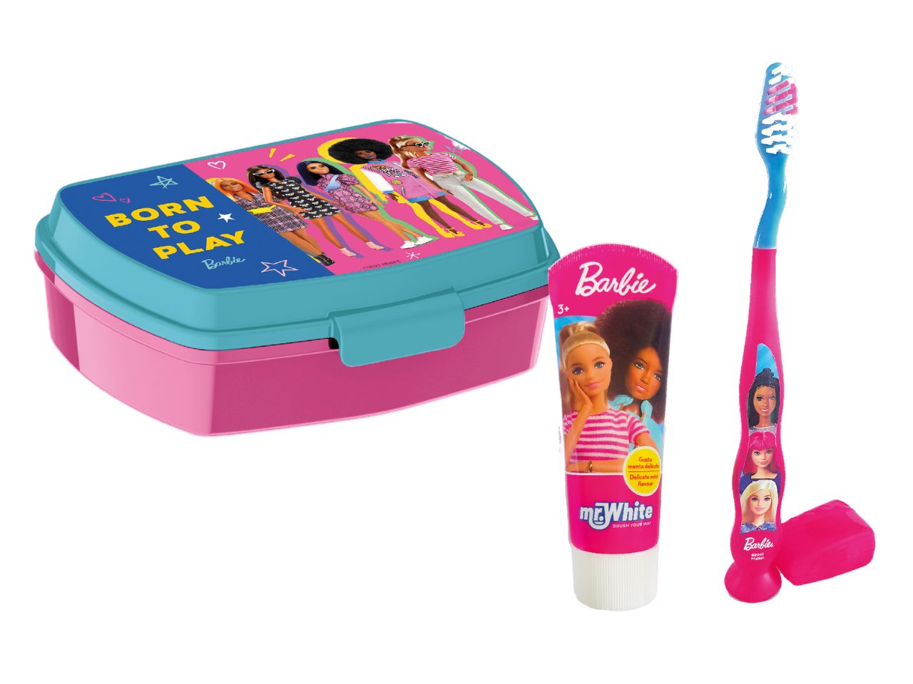 Barbie portamerenda con spazzolino dentifricio