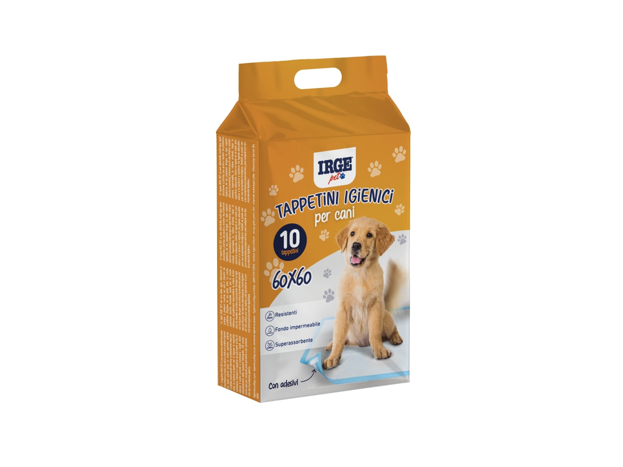 Tappetini igienici per cani 60x60cm confezione da 10 tappetini