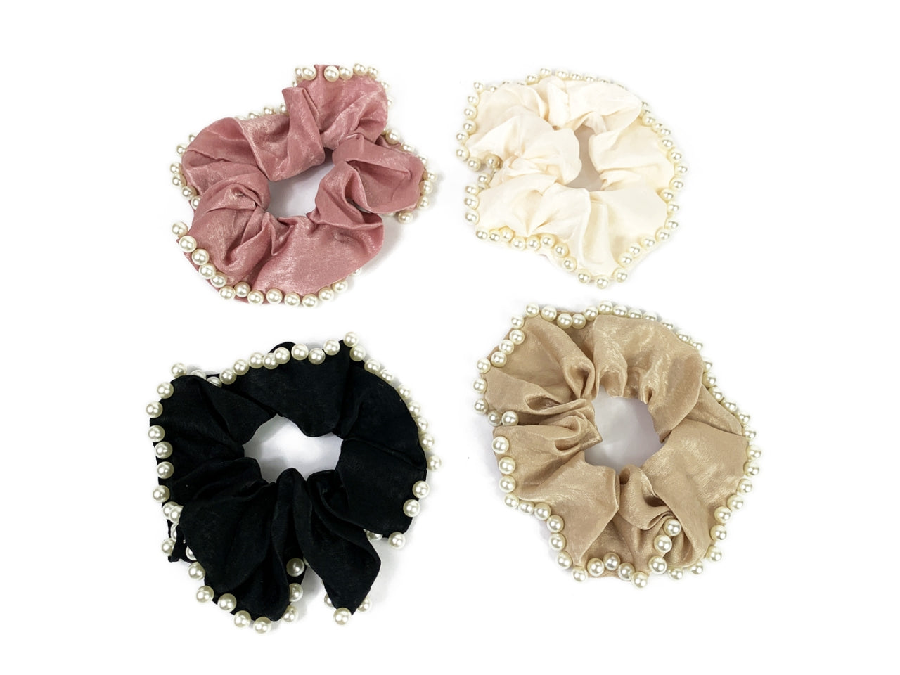 Elastici per capelli pearls and satin