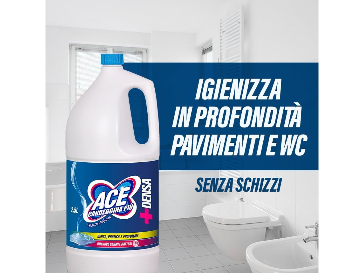 Ace candeggina denso più blu formato da 2,5lt $