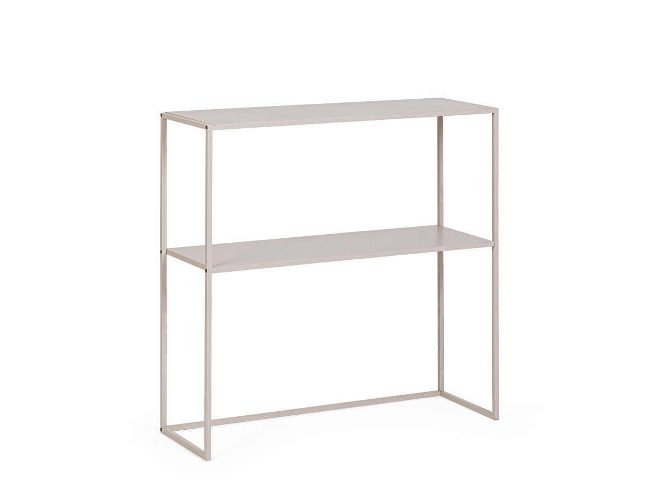 Alrik consolle 2 piani rettangolare beige 78xh.78cm