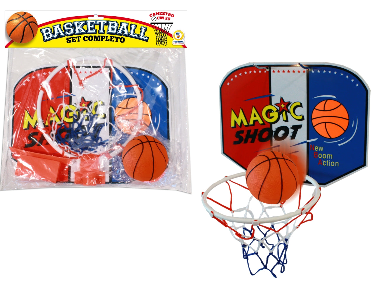 Teosport gioco basket c/palla gonfia d.20cm