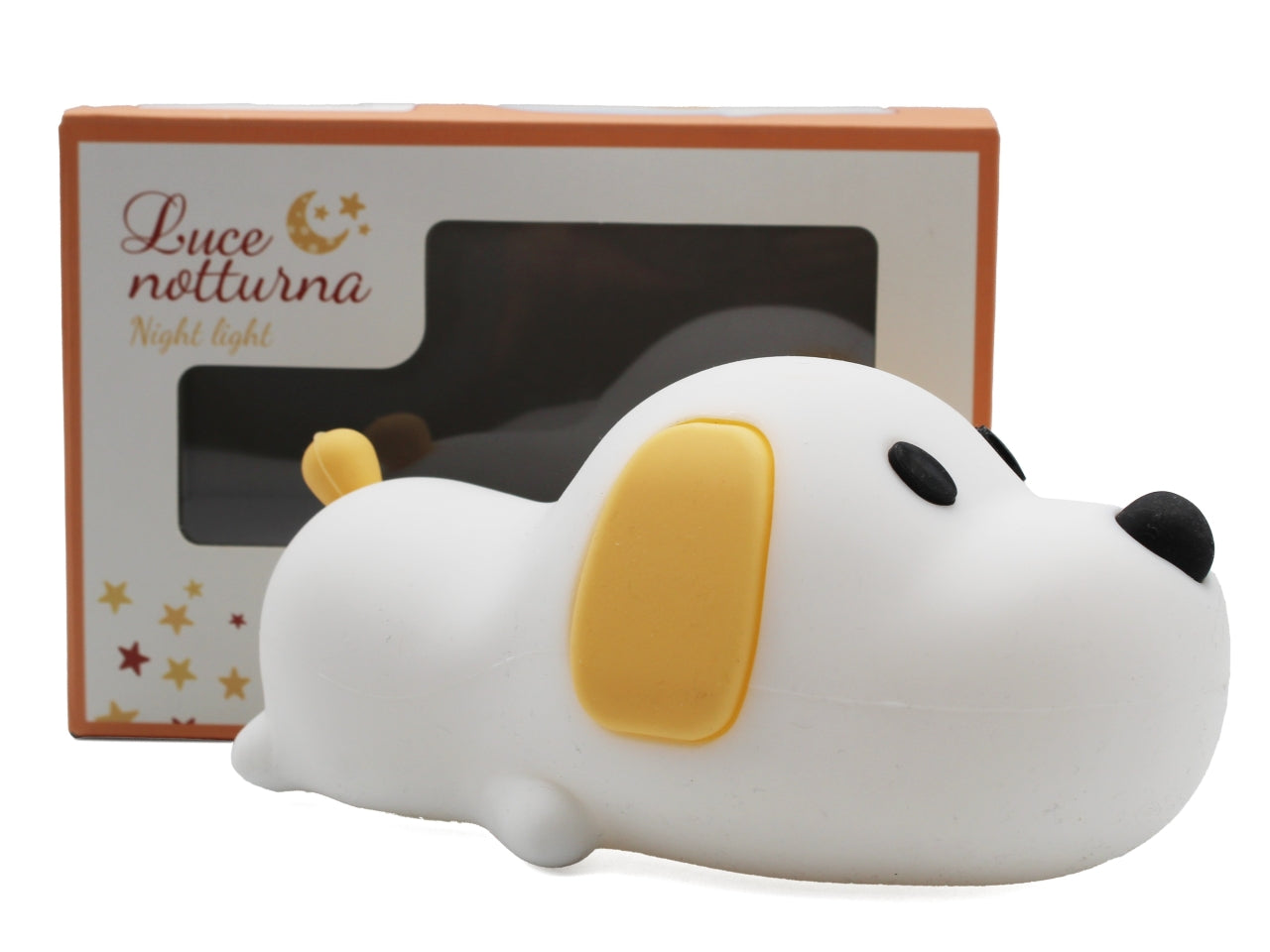 Luci notturne assortite a forma di pulcino, stella, unicorno e cane