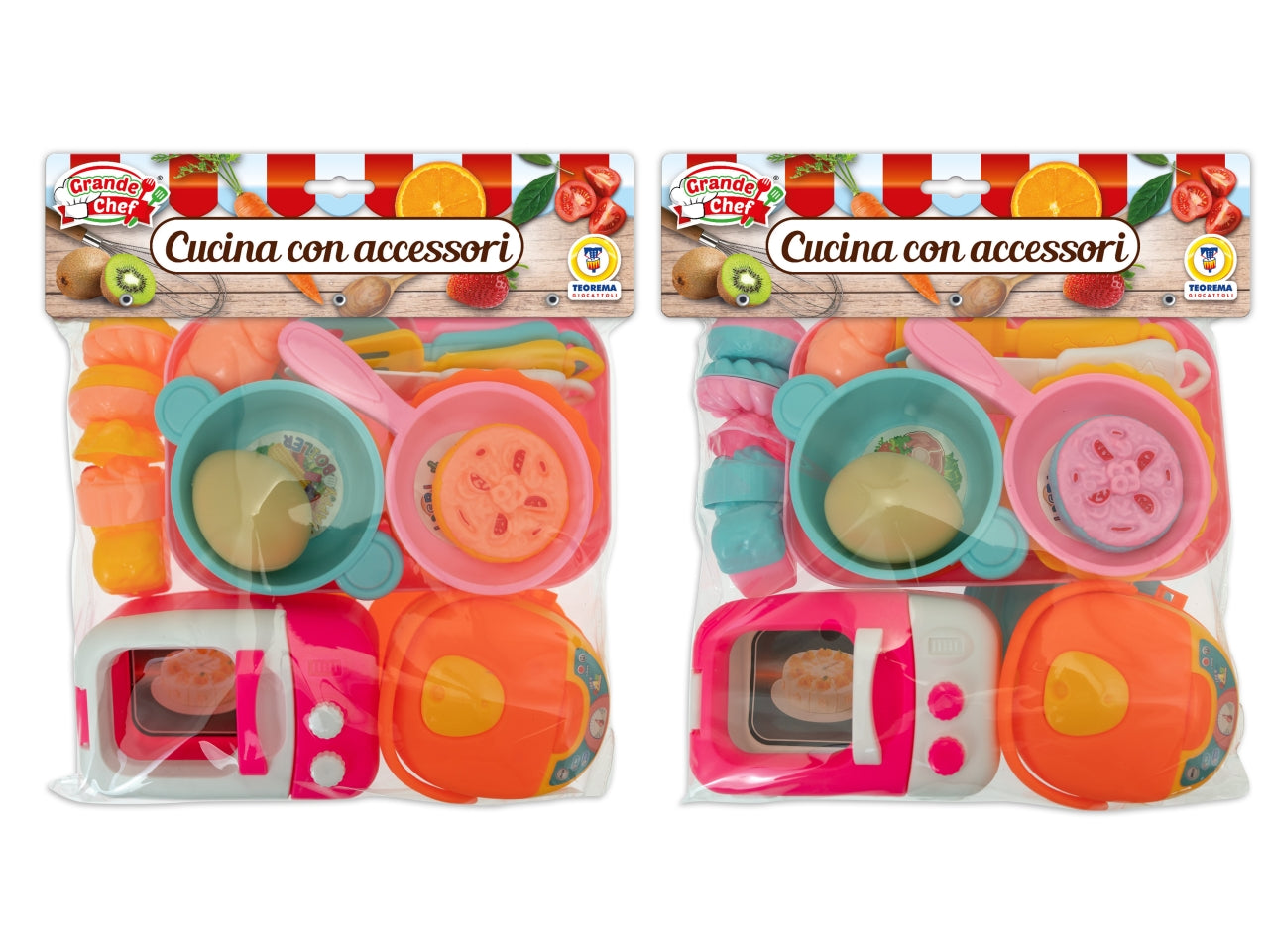 Grande chef set cucina con mini microonde