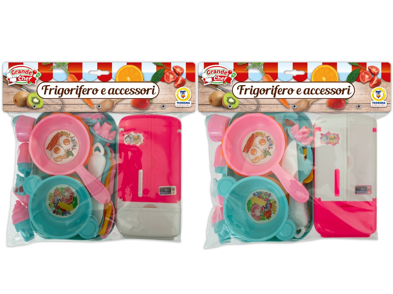 Grand chef set cucina c/mini frigo assortiti ortiti