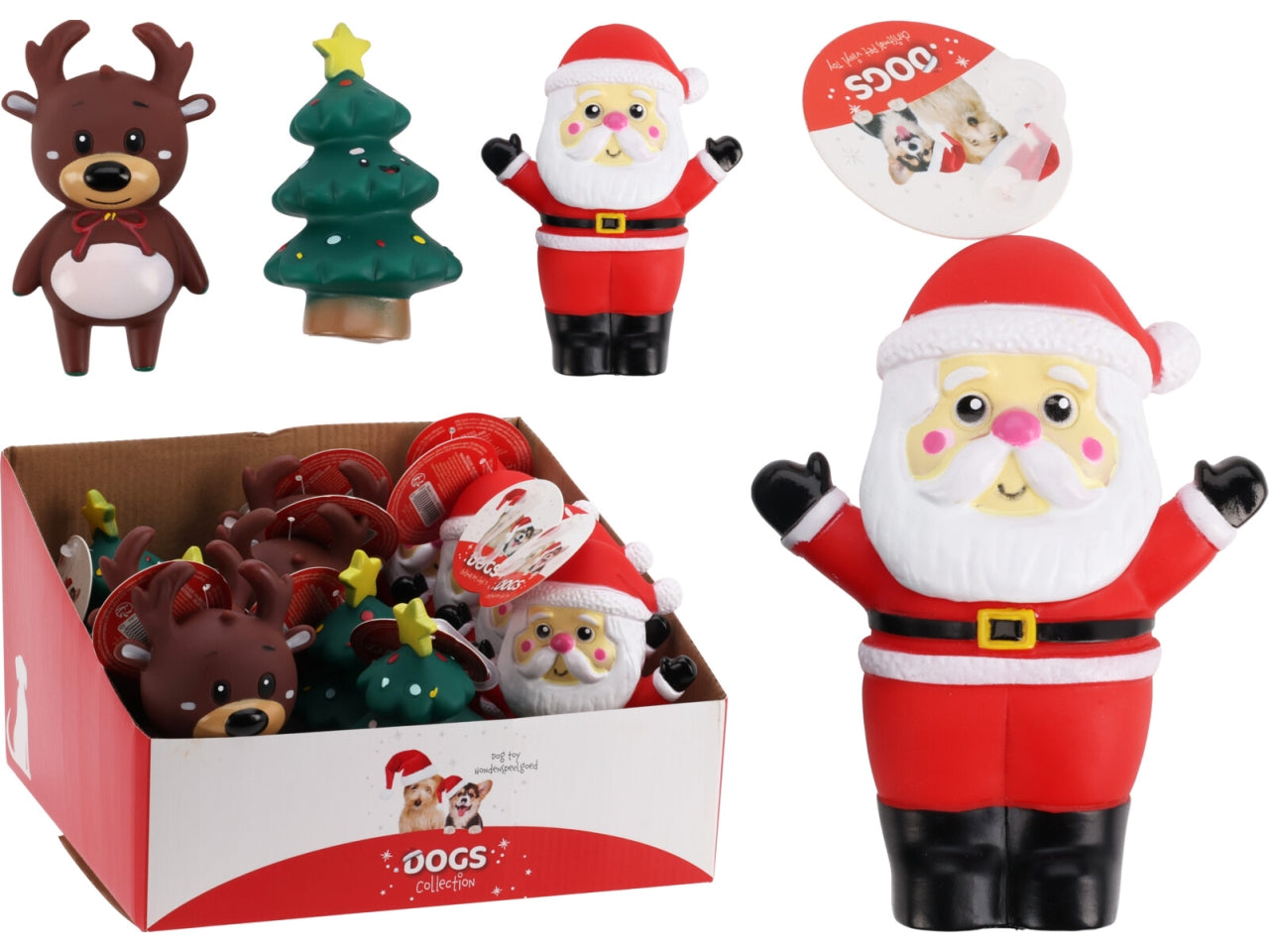 Gioco per cani natalizio 20cm assortiti