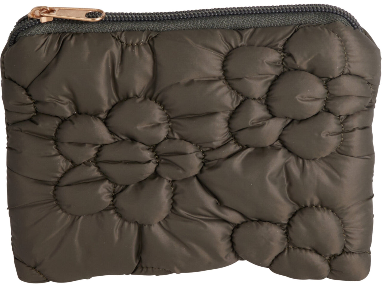 Pochette in nylon grigio 10x16cm