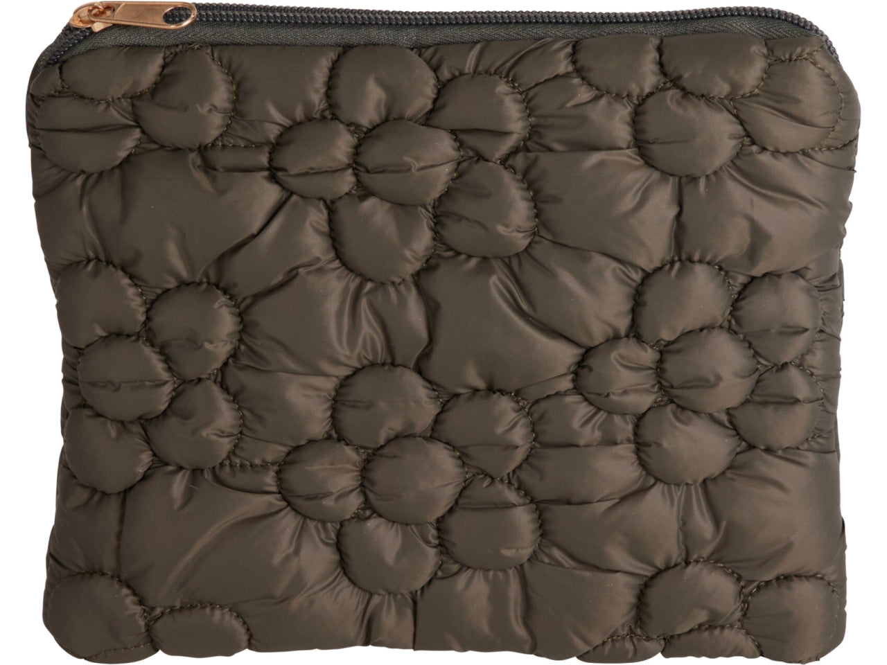 Pochette in nylon verde 21x16cm