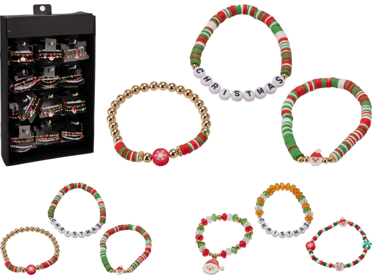 Braccialetti natalizi set 3 pezzi