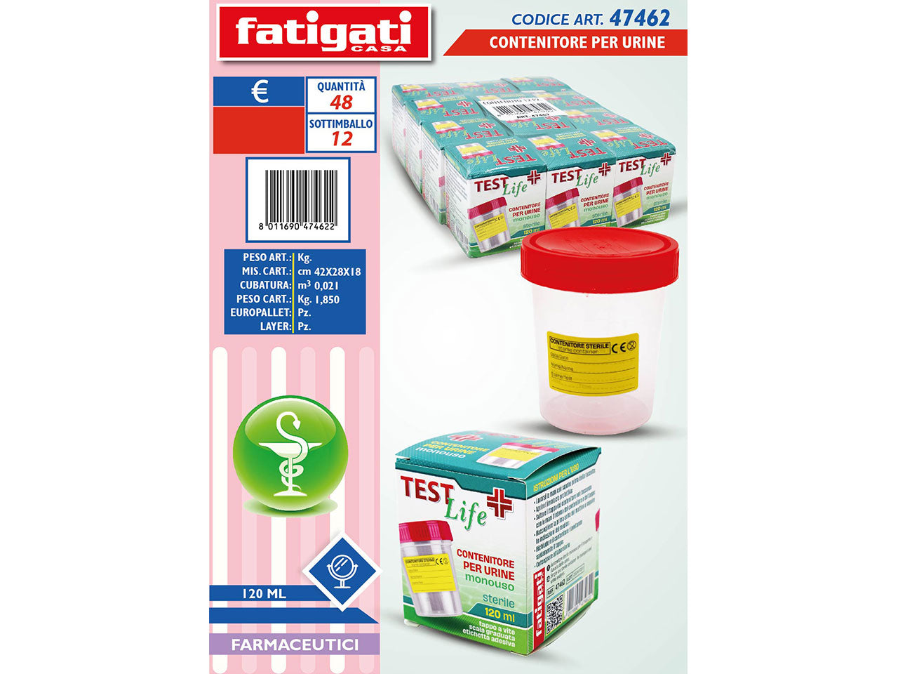 Contenitore per urine 120ml
