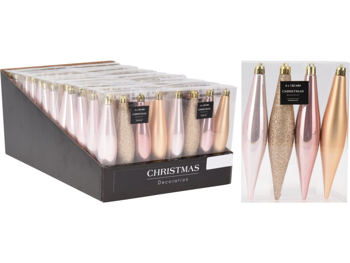 Appendini ghiaccioli 15cm confezione da 4 pezzi pretty colori assortiti