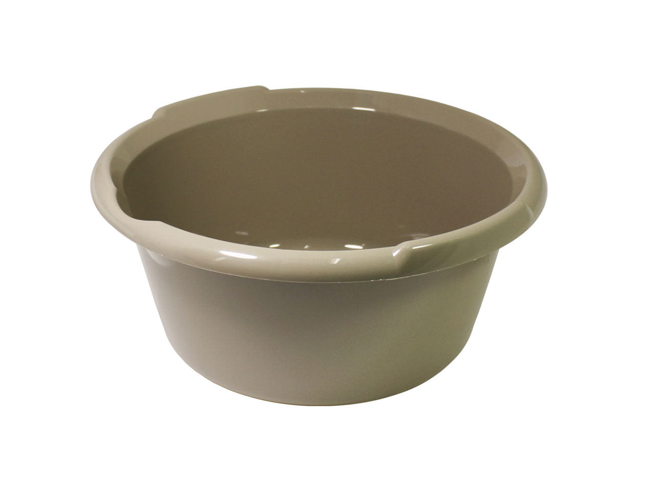 Bacinella d.40cm isi tonda con becco 12,5l mocha