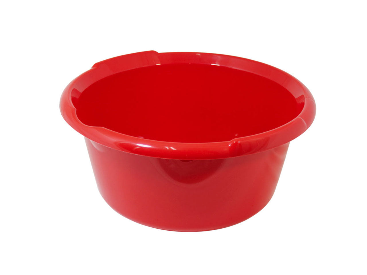 Bacinella d.45cm isi tonda con becco 19,5l rosso