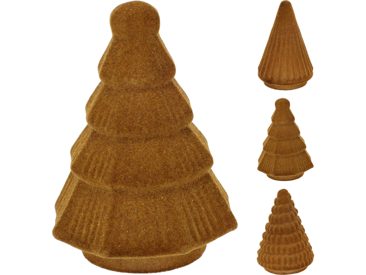 Albero 12cm floccato oro