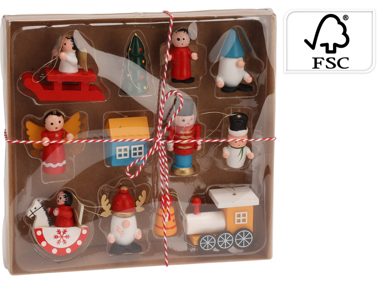 Appendini in legno 19cm scatola da 12 pezzi