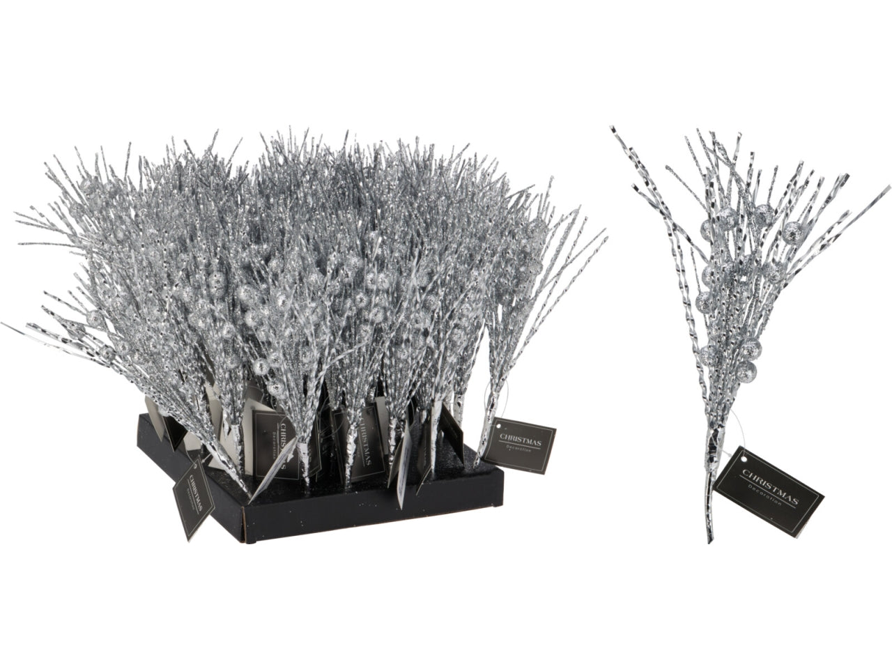 Ramo 23cm argento metallic