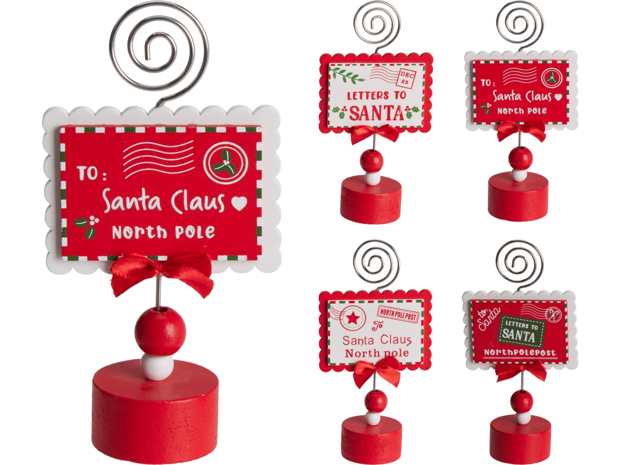 Segnaposto busta natalizia 7x14cm, assortiti