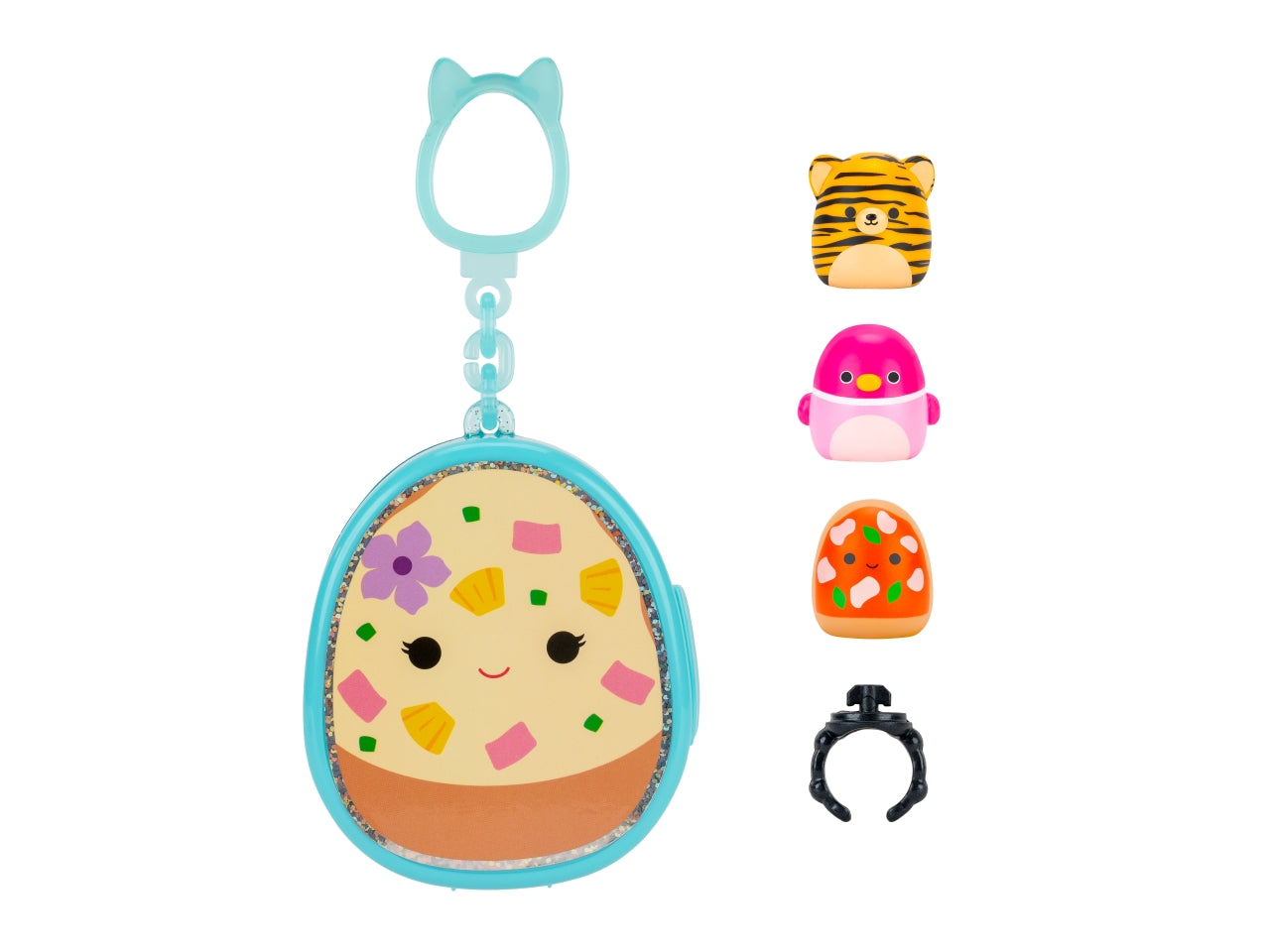 Squish a longs porta-charms con 3 personaggi inclusii assortiti