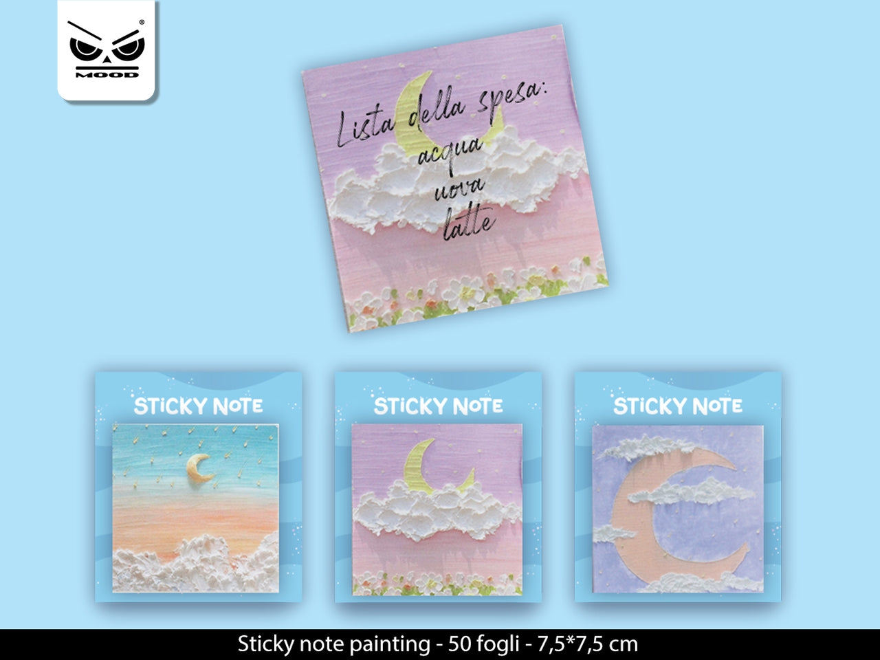 Notes note painting 7,5x7,5cm con 50fogli decorati