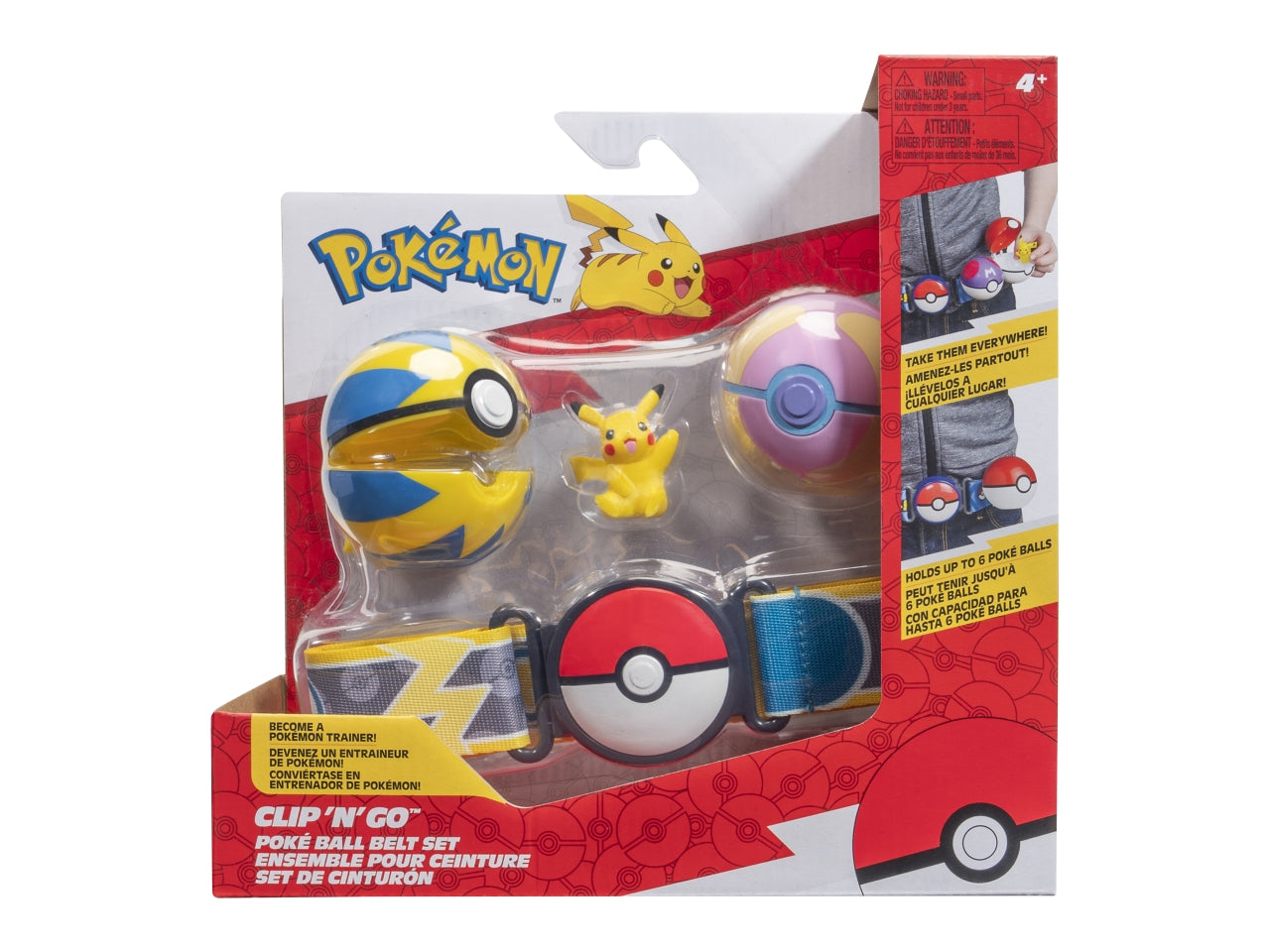 Pokémon Clip 'n' Go Poké Ball Set Cintura Pikachu