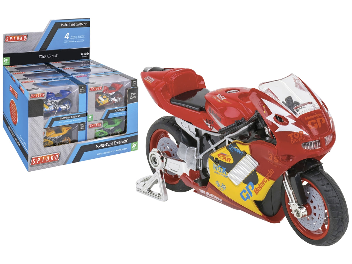 Spidko moto die cast 1:18 in 2 modelli e colori