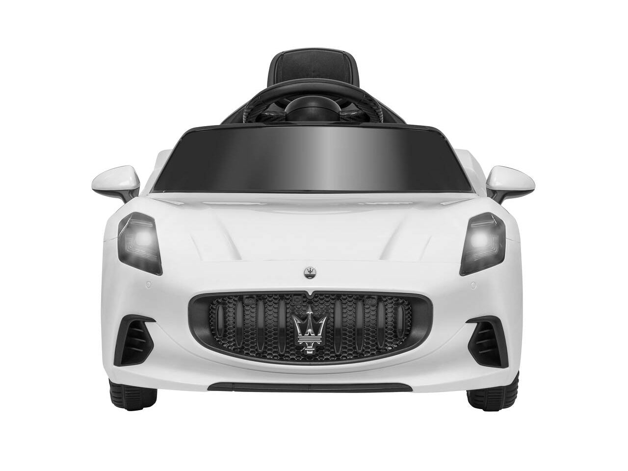 E-spidko auto Maserati granturismo batteria li-ion 12v di colore bianco
