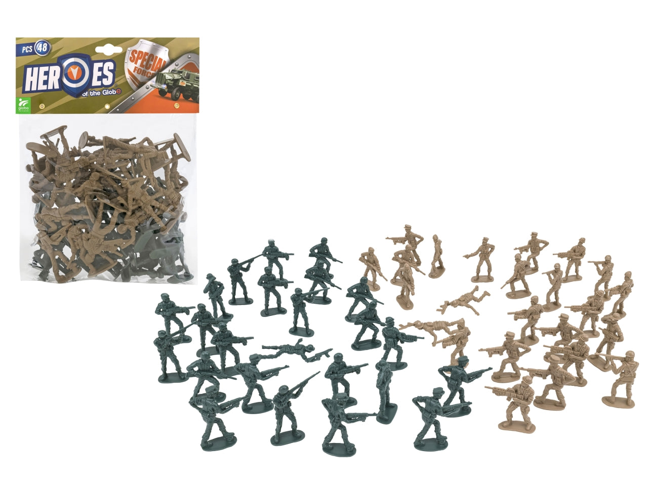 Heroes of the globe soldatini 48pezzi in 2 coorazioni