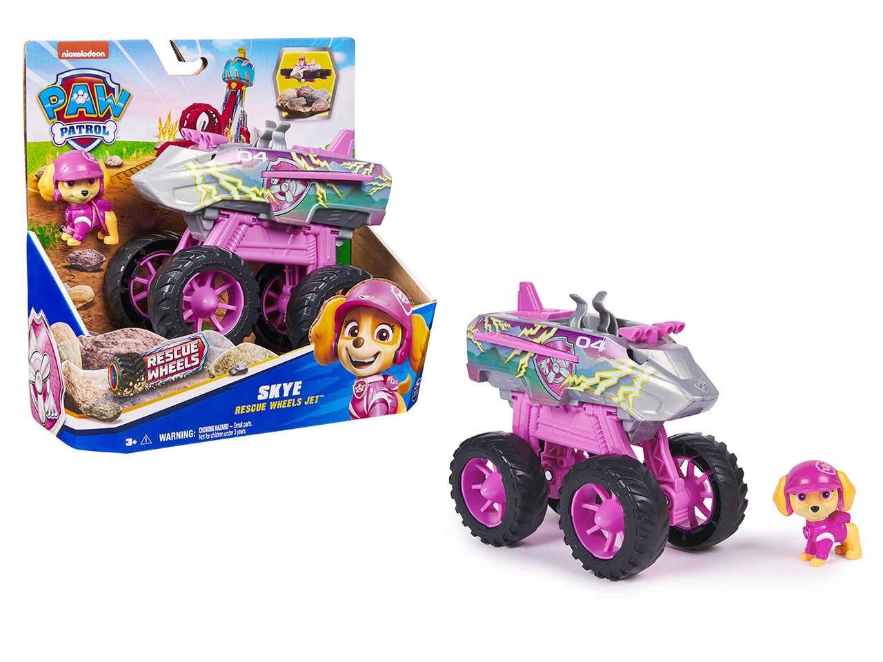 Paw patrol veicolo tematizzato rescue wheels skye