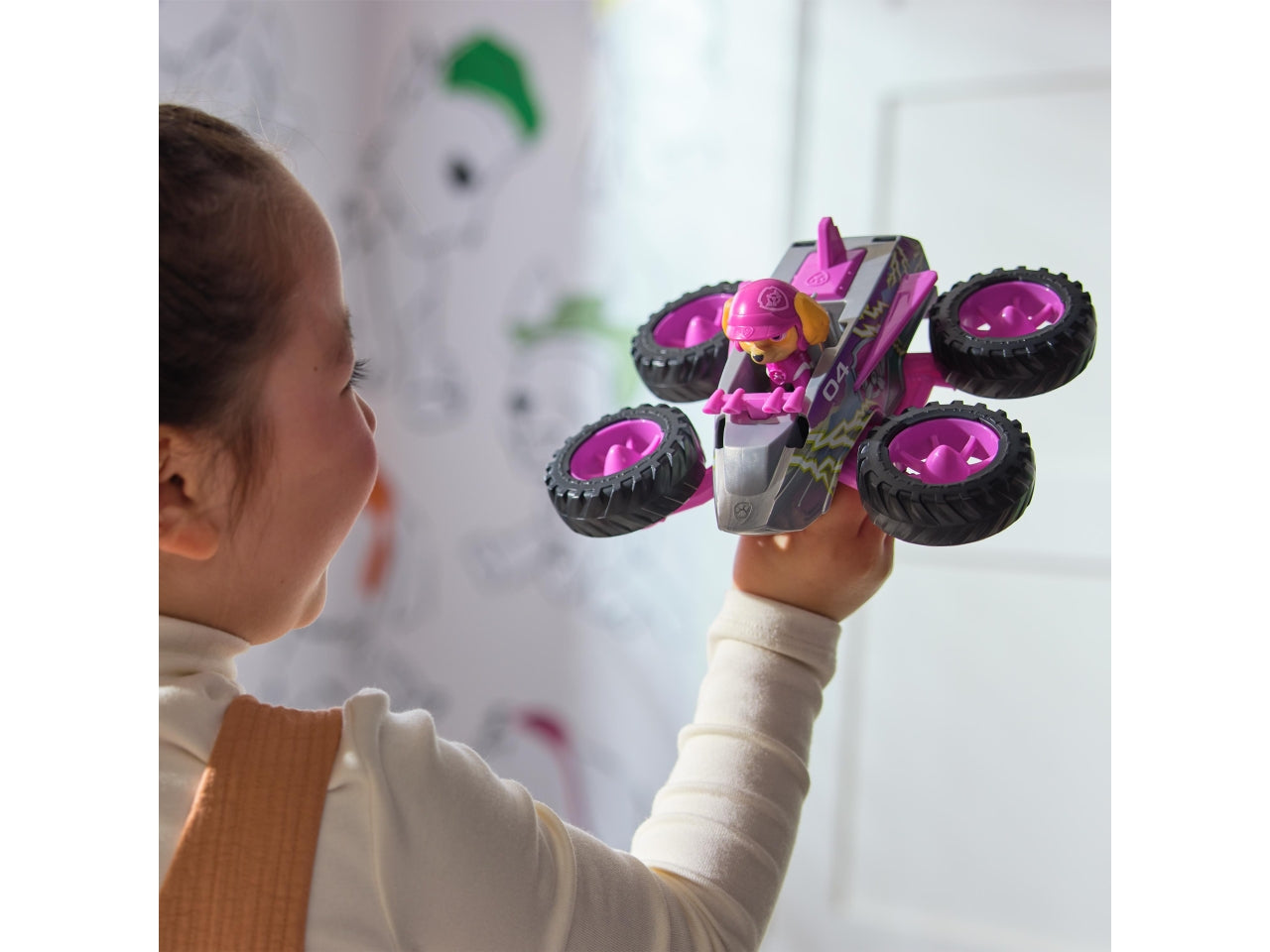 Paw patrol veicolo tematizzato rescue wheels skye