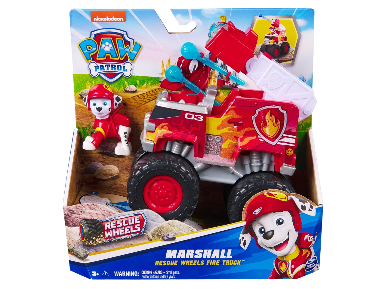 Paw patrol veicolo tematizzato rescue wheels marshall