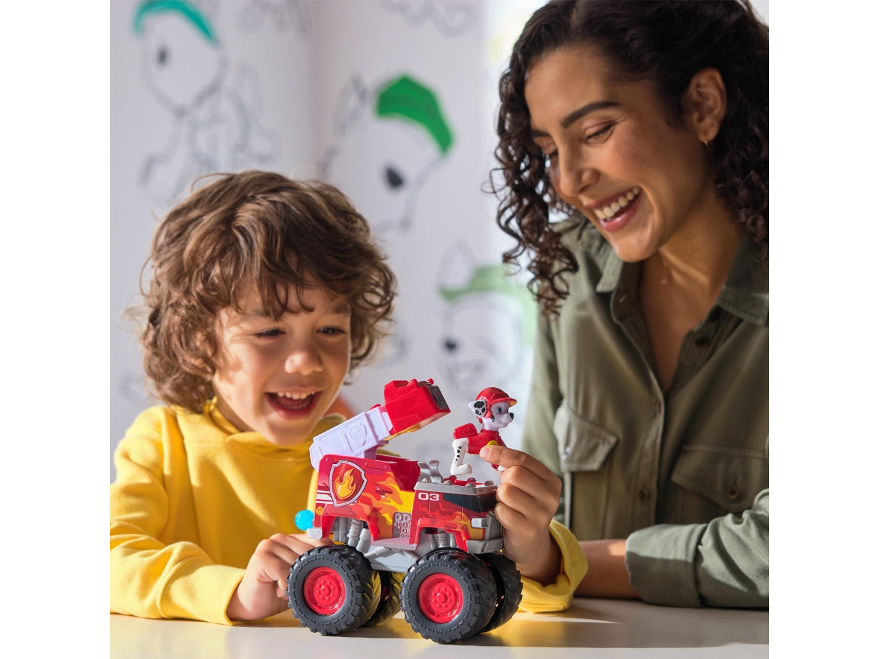 Paw patrol veicolo tematizzato rescue wheels marshall