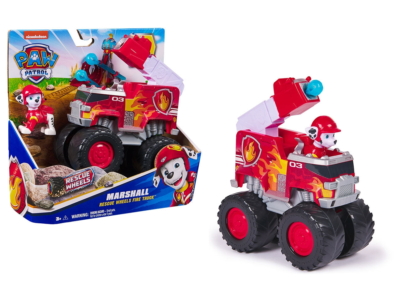 Paw patrol veicolo tematizzato rescue wheels marshall