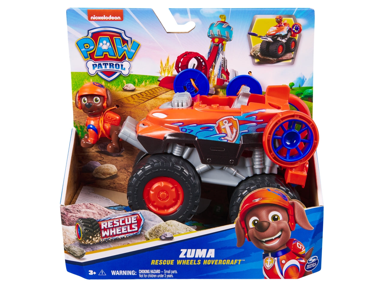 Paw patrol veicolo tematizzato rescue wheels zuma