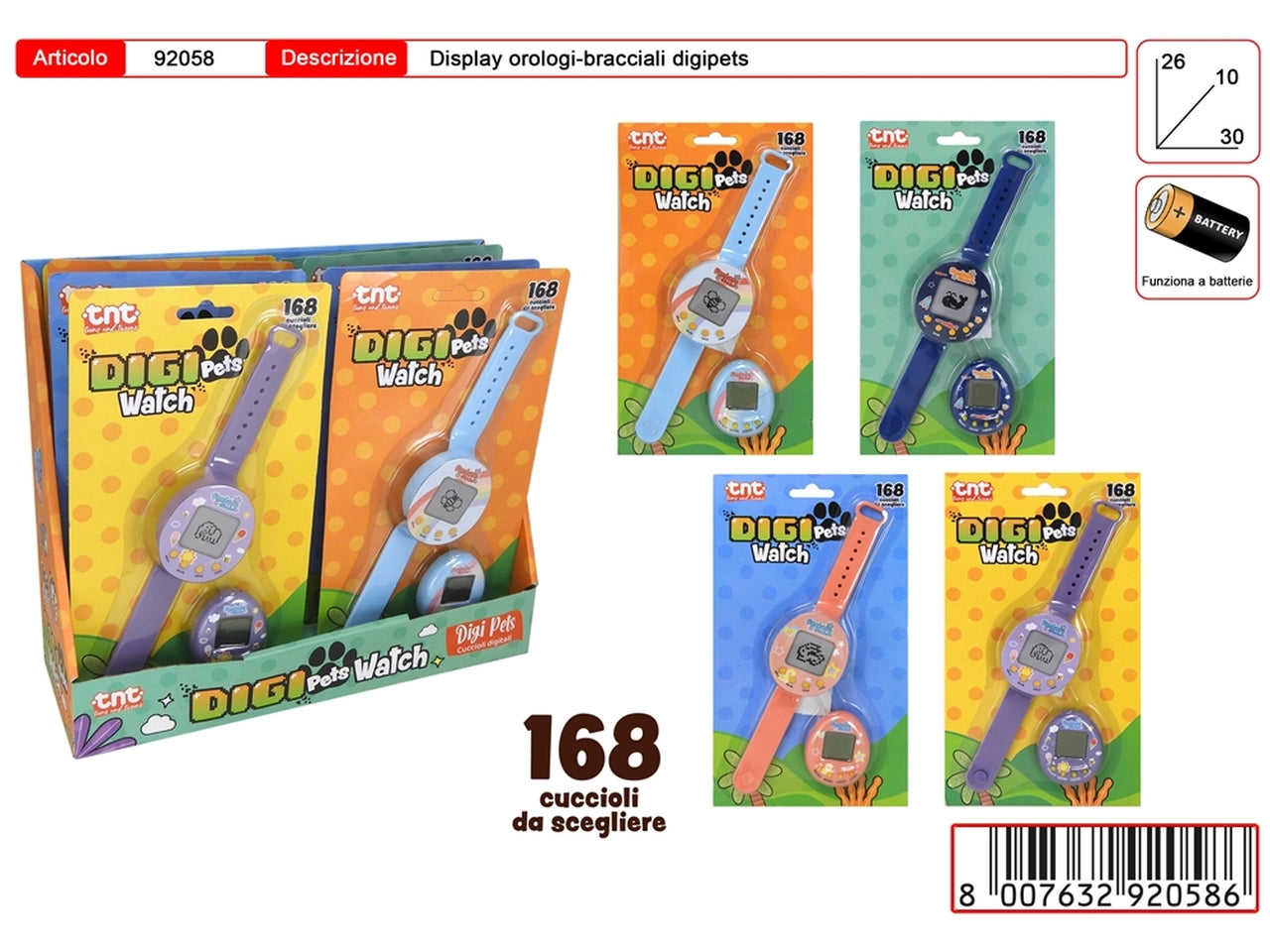 Tnt digi pets watch braccialetto cuccioli digitali