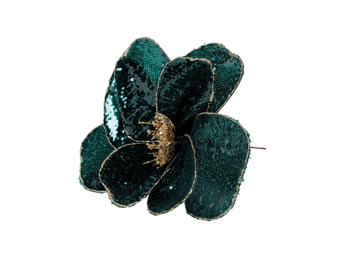 Magnolia paillettes d.17cm verde