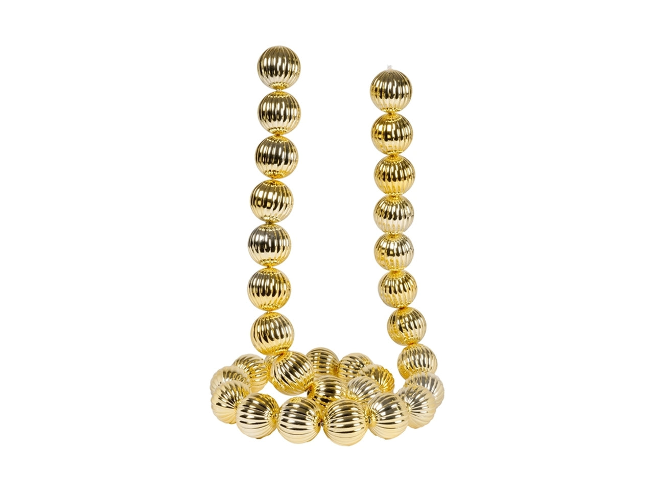 Ghirlanda con con palline h.180cm oro