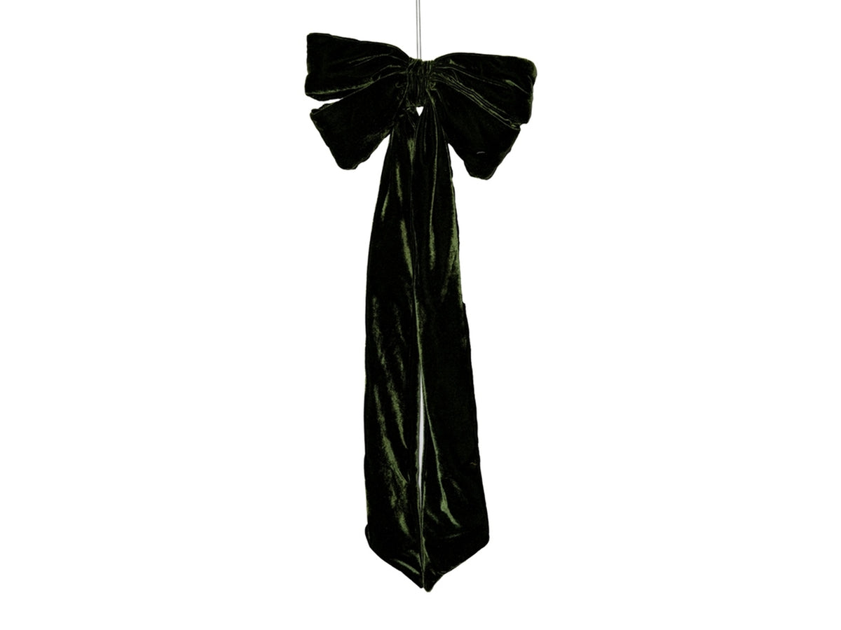 Fiocco in velluto 25x57cm verde