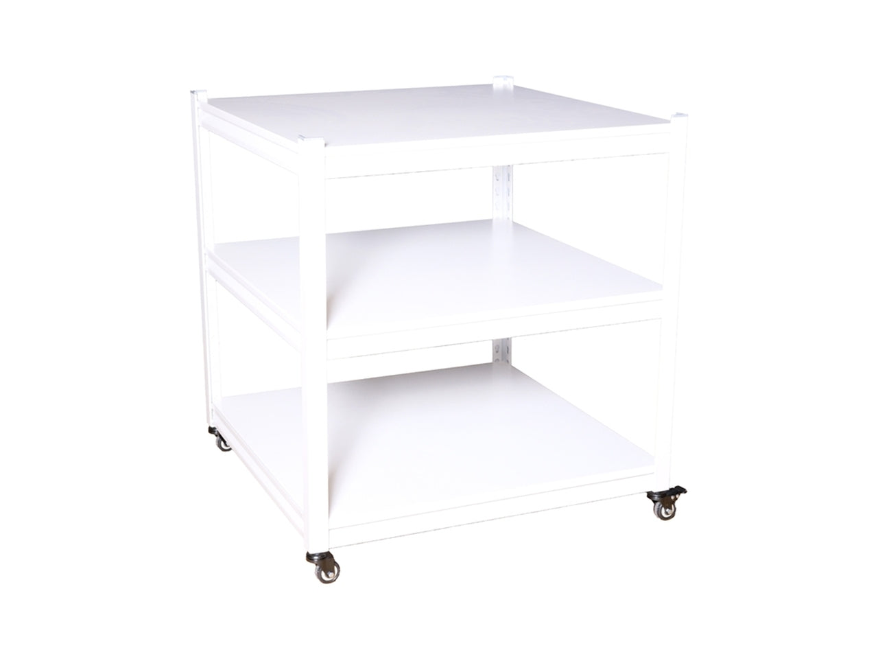 Scaffale in metallo 80x80x150cm avorio