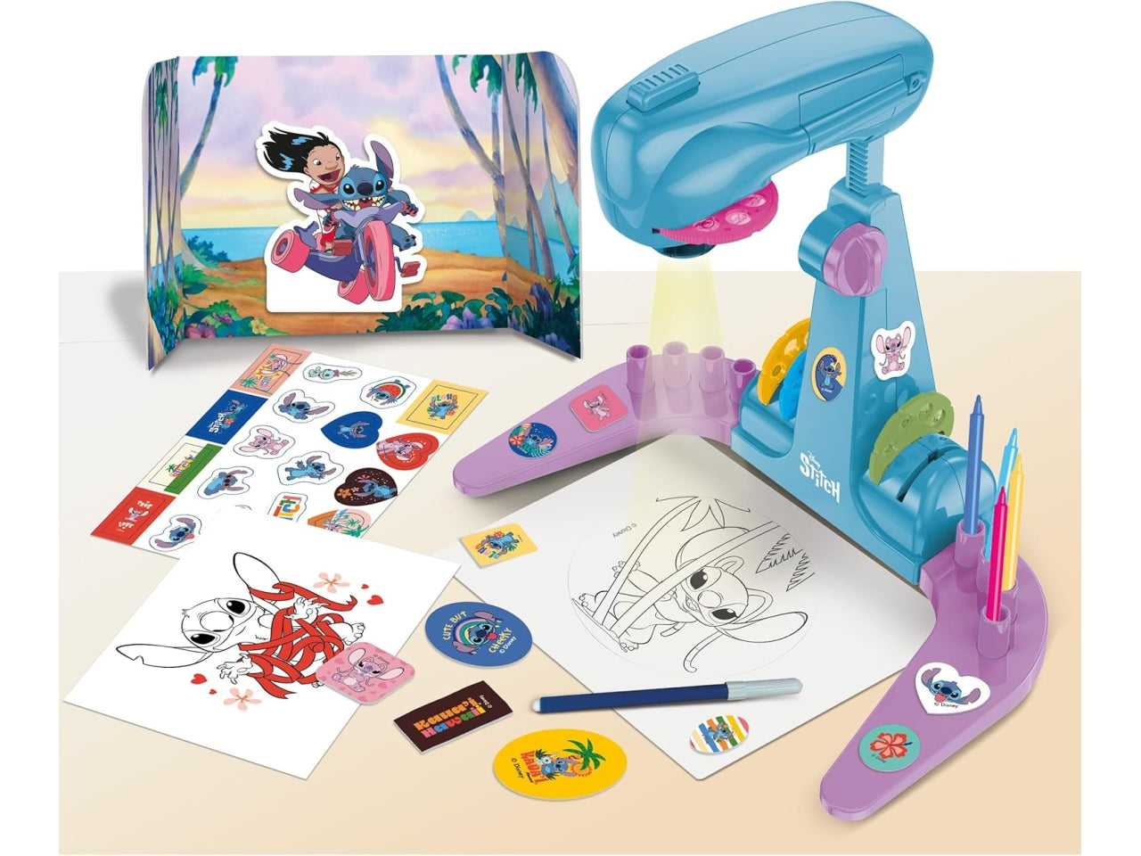 Stitch projector drawing school