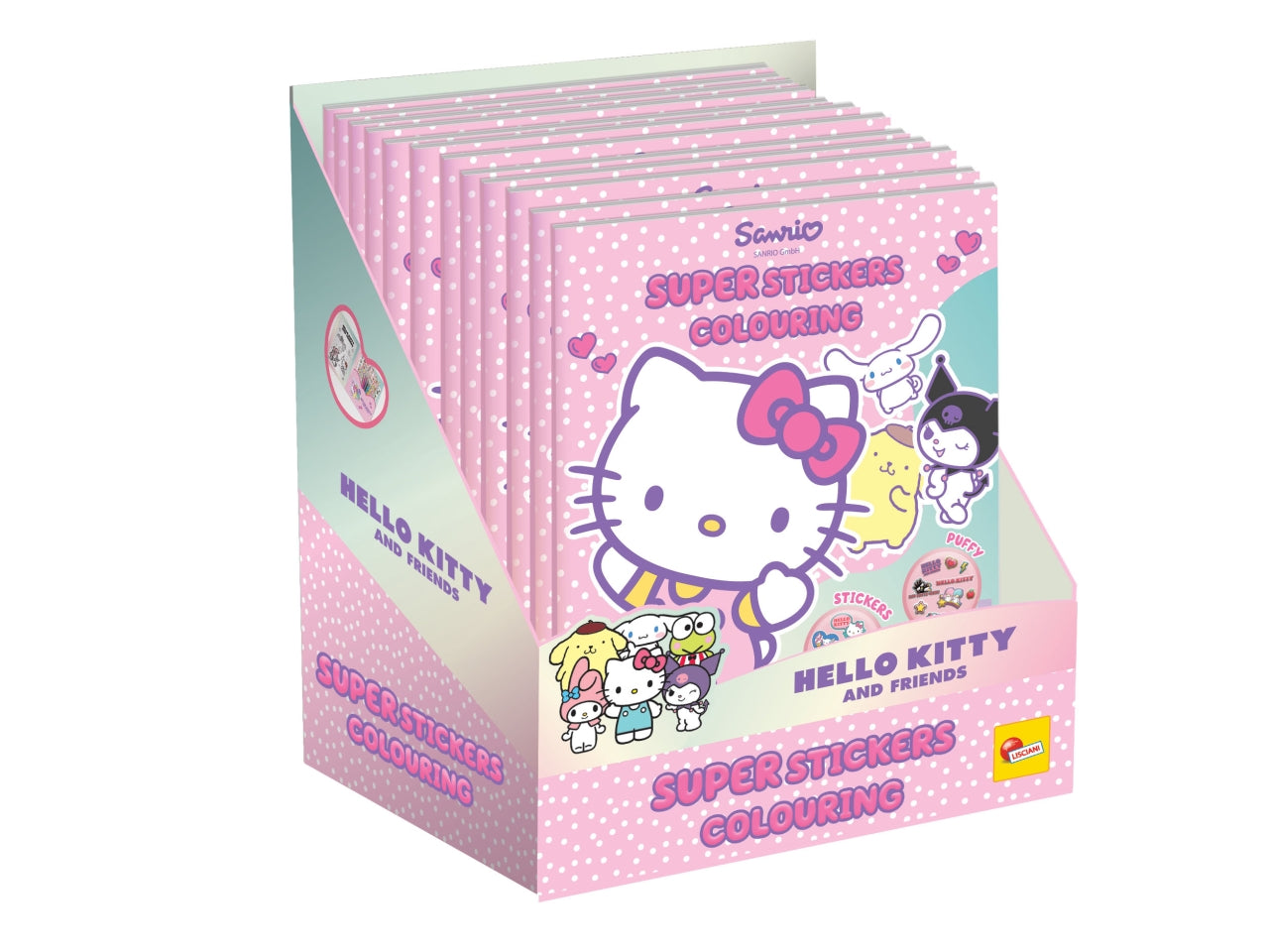 Hello kitty and friends super stickers colouring in display 12
