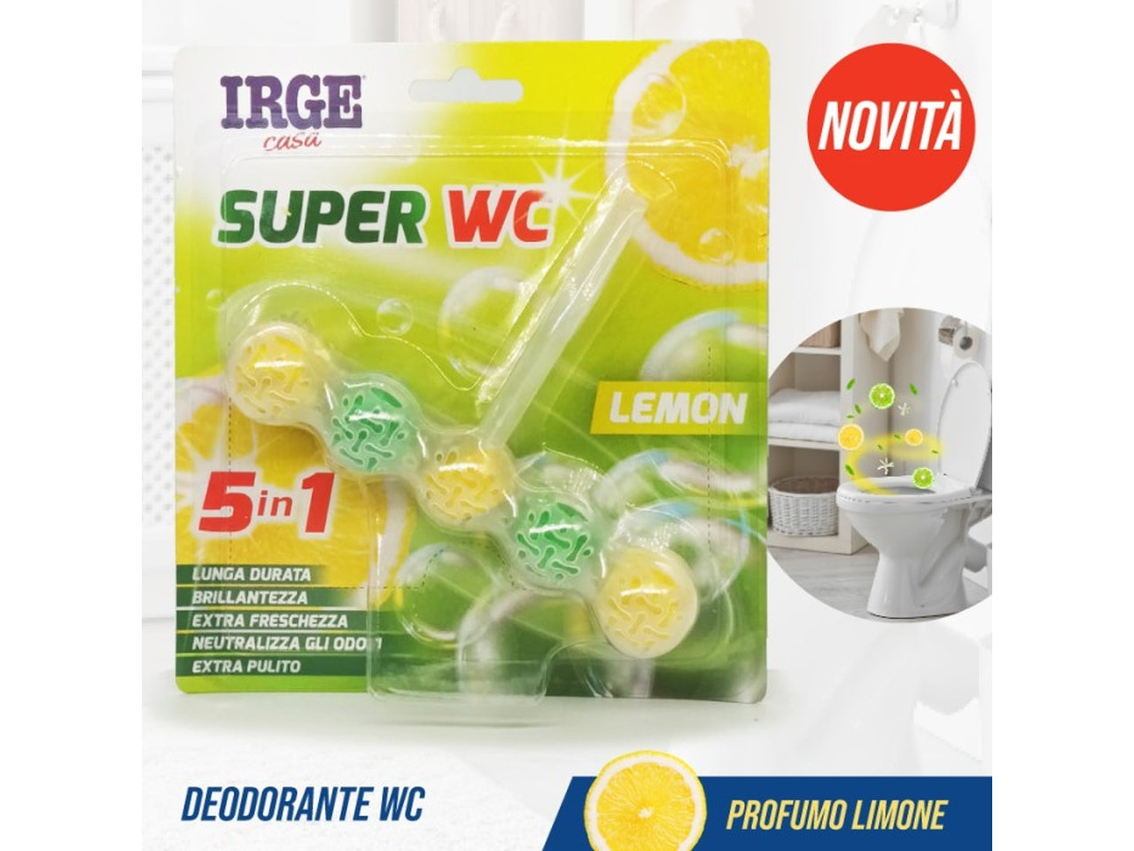 Deo wc multiblock 5 in 1 lemon