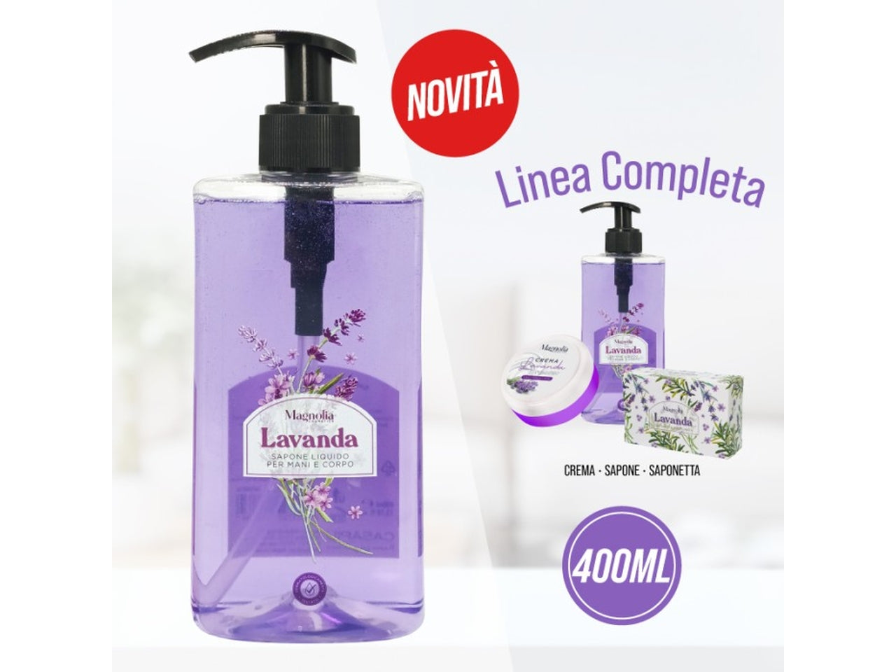 Magnolia sapone liquido lavanda 400ml